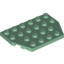 Набор LEGO Wedge Plate 4 x 6 Cut Corners, Sand Green