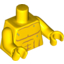 Набор LEGO Torso Bare Chest with Muscles Outline and Drops of Sweat Print / Yellow Arms / Yellow Hands, Желтый
