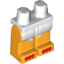 Набор LEGO Legs and White Hips with White Feathers and Red Claws Print, Bright Light Orange