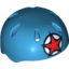 Набор LEGO Minifig Helmet Sports with Vent Holes with Red Star Print, Dark Azure
