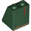 Набор LEGO Slope 65В° 2 x 2 x 2 with Bottom Tube with Black Dress Lines, Brown Hemline and Belt Print, Темно-зеленый