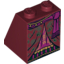 Набор LEGO Slope 65 2 x 2 x 2 with Bottom Tube with Layered Dress with Purple Skirt and Sash Print, Темно-красный