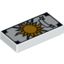 Набор LEGO Tile 1 x 2 with Tarot Sun Card Print, Белый