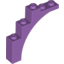 Набор LEGO Brick Arch 1 x 5 x 4 - Irregular Bow, Reinforced Underside, Medium Lavender