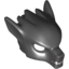 Набор LEGO Minifig Mask Wolf with Fangs and Dark Bluish Gray Nose Print, Черный