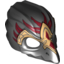 Набор LEGO Minifig Mask Bird (Raven) with Gold Beak and Red Markings Print, Черный