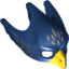 Набор LEGO Minifig Mask Bird (Eagle) with Yellow Beak and Silver Feathers Print, Темно-синий