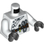 Набор LEGO Torso Monster Fighters Scientist with Lab Coat and Tool Belt Print / White Arms / Black Hands, Белый