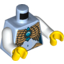 Набор LEGO Torso Chima - Gold Scaled Armour and Blue Chi Jewel Print / White Arms / Yellow Hands, Bright Light Blue