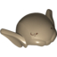 Набор LEGO Minifig Head Top Goblin with Ears and Dark Bluish Gray Hair Lines Print, Dark Tan
