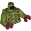 Набор LEGO Torso Galaxy Squad Buggoid with Dark Red, Yellowish Green and Black Exoskeleton Print / Olive Green Arms / Dark Red Hands, Оливковый