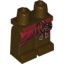 Набор LEGO Legs and Hips with Dark Red Robe and Two Gold Keys Print [79004], Темно-коричневый