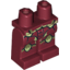 Набор LEGO Legs and Hips with Galaxy Squad Buggoid with Olive Green Stripes and Exoskeleton Print, Темно-красный