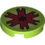 Набор LEGO Tile 2 x 2 Round with Open Insect Mouth Print, Лайм