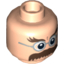 Набор LEGO Minifig Head Glasses with Bushy Moustache and Eyebrows Print (HP Flitwick) [Blocked Open Stud], Light Flesh