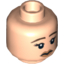 Набор LEGO Minifig Head Dual Sided Female Mermaid with Dark Brown Sad Eyebrows and Tear / Scales and Gills Print [Blocked Open Stud], Light Flesh