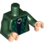 Набор LEGO Torso Harry Potter McGonagall Green Trim Print / Dark Green Arms / Light Flesh Hands, Темно-зеленый