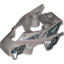 Набор LEGO Fly Wheel Fairing Wolf Shape with Fangs and Black and White Print (70011), Flat Silver