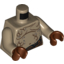 Набор LEGO Torso Bare Chest with Body Lines and Waistband Print / Dark Tan Arms / Reddish Brown Hands, Dark Tan