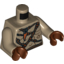 Набор LEGO Torso Bare Chest with Body Lines, Ropes and Amulet Print / Dark Tan Arms / Reddish Brown Hands, Dark Tan
