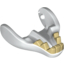 Набор LEGO Warg Lower Jaw with Tan Teeth Print, Белый