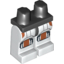 Набор LEGO Legs and Black Hips with Republic Trooper Armour and Orange Knee Pads Print, Белый