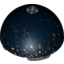 Набор LEGO Hemisphere 11 x 11 - 4 Studs on Top with Asteroid Field Print [75008], Черный