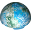 Набор LEGO Hemisphere 11 x 11 - 4 Studs on Top with Alderaan Blue / White / Dark Green Planet Print [75011], Dark Azure
