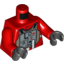 Набор LEGO Torso Rebel B-wing Pilot with Flight Suit Print / Red Arms / Black Hands, Красный