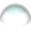 Набор LEGO Cylinder Hemisphere 4 x 4, Trans-Light Blue
