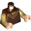 Набор LEGO Torso Elven Armour with Gold Collar Print / Pearl Gold Arms / Light Flesh Hands, Красно-коричневый