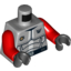 Набор LEGO Torso Galaxy Squad Armor with Number 30 on Back Print / Red Arms / Black Hands, Светлый сине-серый