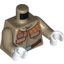 Набор LEGO Torso SW Hoth Rebel Jacket with Pockets and Brown Belt Print / Dark Tan Arms / White Hands, Dark Tan