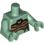 Набор LEGO Torso Medusa Entwined Snakes, Scales and Fangs Bra Print / Sand Green Arms / Sand Green Hands, Sand Green