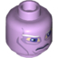 Набор LEGO Minifig Head Alien with SW Umbaran Soldier, Large Purple Eyes and White Eyebrows Print [Hollow Stud], Lavender