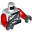 Набор LEGO Torso Republic Trooper Armour Print, Knife Sheath Print / Red Arms / Black Hands, Белый