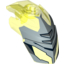 Набор LEGO Hero Factory Helmet Visor with Clip with Face Guard Print Type 2, Trans-Neon Green