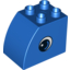 Набор LEGO Duplo Brick 2 x 3 x 2 with Curved Top and Eye Print on Both Sides, Голубой