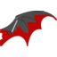 Набор LEGO Dragon Wing 19 x 11, Red Trailing Edge, Черный