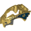 Набор LEGO Fly Wheel Fairing Lion Shape with Gray Mane and Dark Blue Feathers Print (70108), Pearl Gold