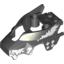 Набор LEGO Fly Wheel Fairing Wolf Shape with White Checkerboard and Skunk Markings Print (70107), Черный