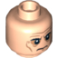 Набор LEGO Minifig Head Dual Sided Sunken Eyes, Black Eyebrows, Wrinkles, Frown / Angry Print [Hollow Stud], Light Flesh
