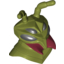 Набор LEGO Minifig Head Modified Galaxy Squad Alien Mantizoid with 4 Eyes and Antennae and Dark Red Mandibles Print, Оливковый