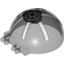 Набор LEGO Windscreen 6 x 6 x 3 Canopy Half Sphere with Dual 2 Fingers and SW Republic Gunship Print, Прозрачный черный