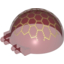 Набор LEGO Windscreen 6 x 6 x 3 Canopy Half Sphere with Dual 2 Fingers and White Compound Eye Print [70708], Прозрачный красный