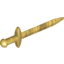 Набор LEGO Minifig Greatsword Pointed with Thin Crossguard, Pearl Gold