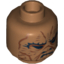 Набор LEGO Minifig Head with Weequay Face Print [Hollow Stud], Medium Dark Flesh