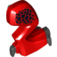 Набор LEGO Dragon Leg (Castle) Right with Black Claws and Hip Pattern, Красный