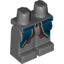 Набор LEGO Legs and Hips with Dark Blue and Red Robe Print, Темный сине-серый