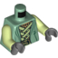 Набор LEGO Torso LotR Robe with Light Green Straps and Gold Belt Print / Yellowish Green Arms / Dark Bluish Gray Hands, Sand Green